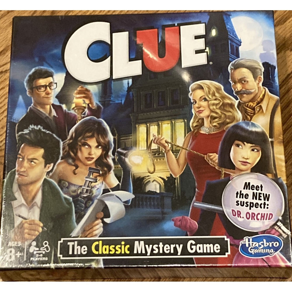 New Clue Board Game Hasbro Family Night Ages 8+
